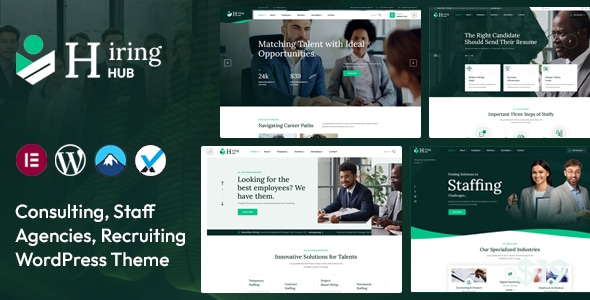 Hiring Hub – Staffing Agencies WordPress Theme