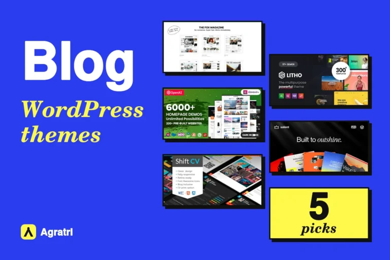 Blog WordPress Themes: 5 Picks for Bloggers