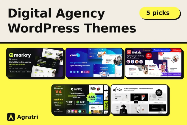 Digital Agency WordPress Themes: 5 Picks for Your Studio