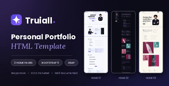 Truiall – Personal Portfolio WordPress Theme.
