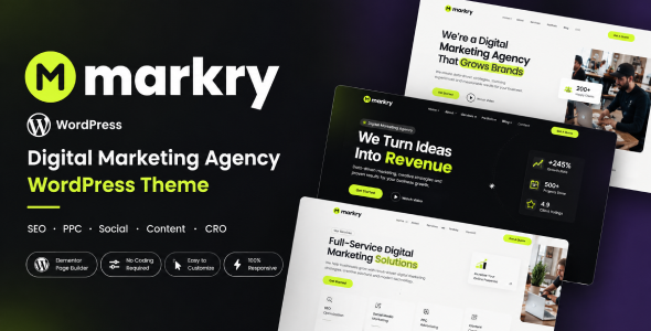 Marrky – SEO & Digital Marketing Agency WordPress Theme.