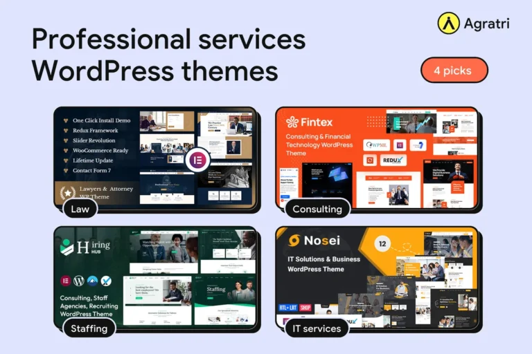 Professional Services WordPress Themes: 4 Picks for Firms